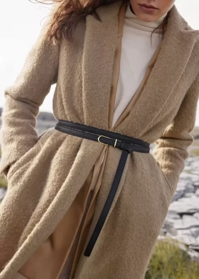 Dünner Umi Belt Edition Strukturiertes Schwarz