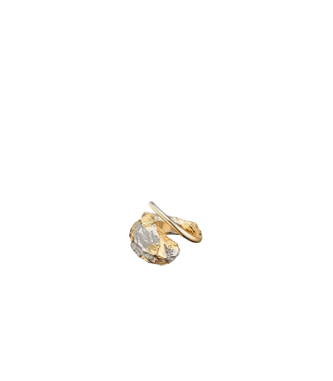 Eroz Ring Edition Duo Palladium mit 24 Karat Vergoldung