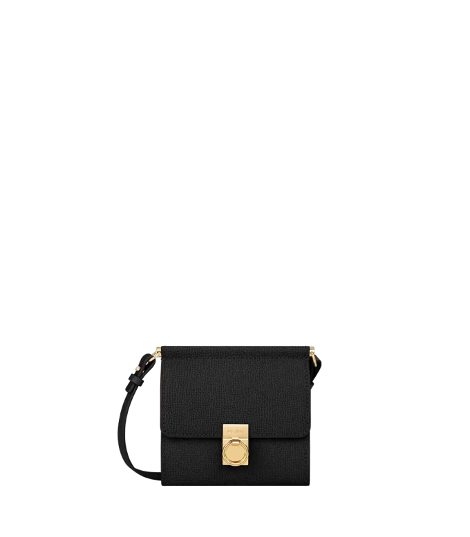 Numéro Sept Crossbody Wallet Edition Strukturiertes Schwarz