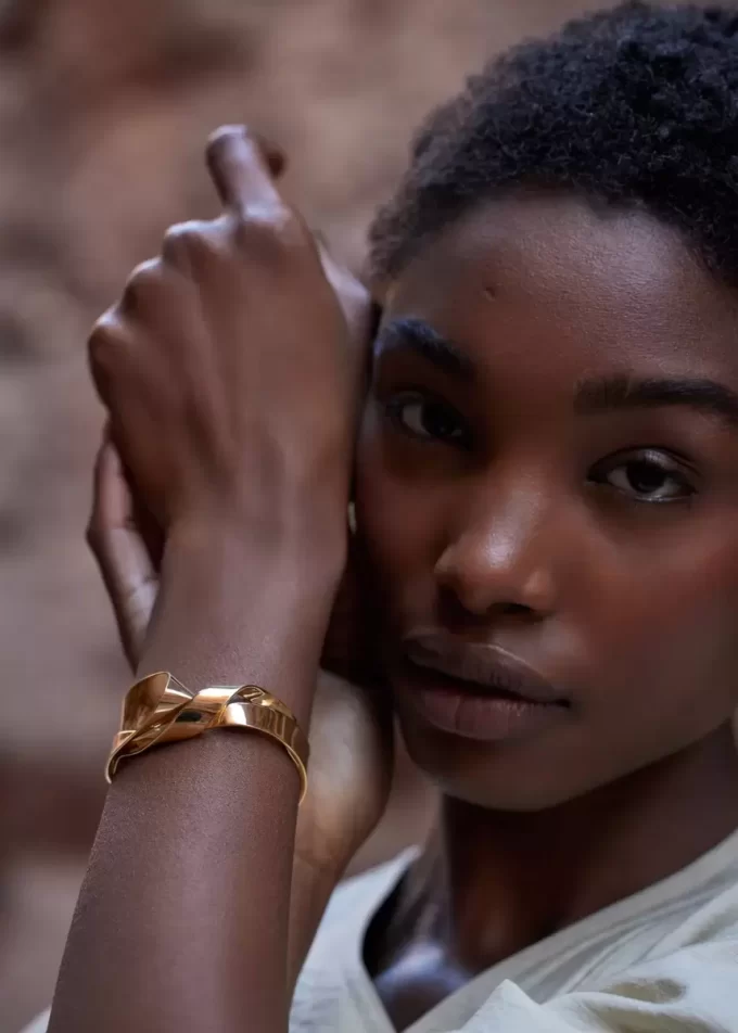 Éole Cuff Edition 24 Karat Gold vergoldet