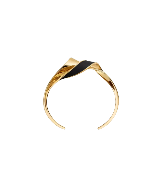 Éole Cuff Edition Schwarzes Leder
