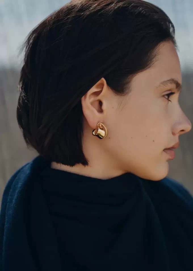 Éole Curled Earrings Edition vergoldete Edition