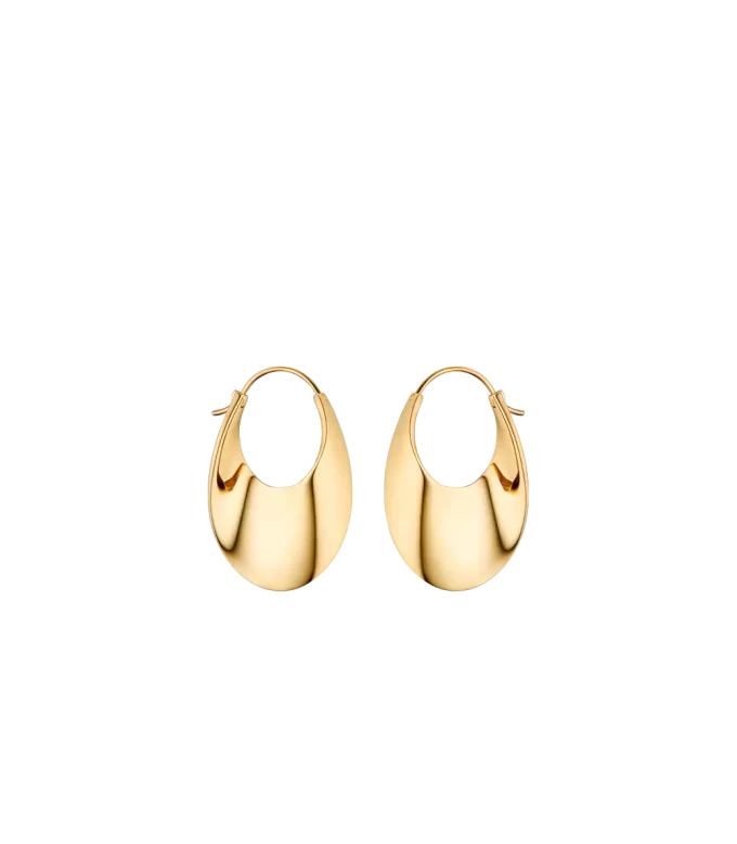 Éole Slim Creolen Edition 24 Karat Gold vergoldet