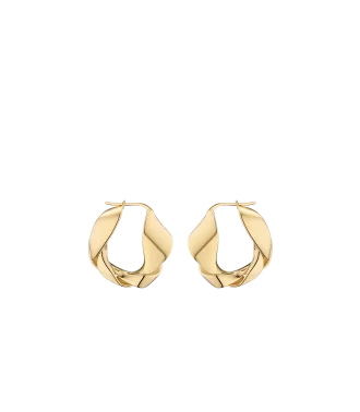 Éole Wavy Hoop Earrings Edition vergoldete Edition